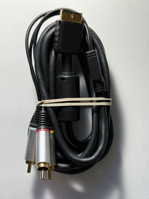 OEM Genuine Sony Playstation 2 3 HD YPbPr Component AV Cable PS2 & PS3 Gold Tip