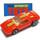 Vtg Hot Wheels FERRARI 308 GTB red diecast car Malaysia 1977 loose