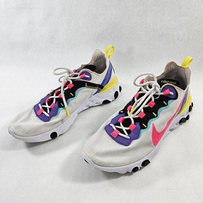 Nike React Element 55 Sneakers Size US 8.5 Fabric CK0846-100