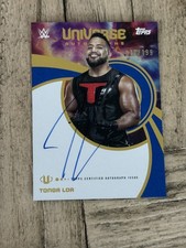 Tonga Loa 2025 Topps Universe WWE Universe Auto Blue Pulse /199 #UNA-TOL