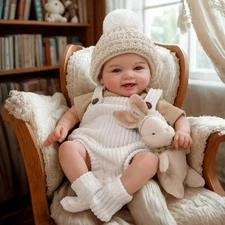 BABESIDE Lifelike Reborn Baby Dolls Mia - 17 Inch Realistic-Newborn Baby Doll Gi