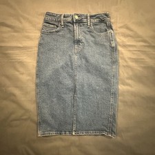 Gap Denim Midi Pencil Skirt Women's 4/27 Knee Length 5 Pocket Preppy Y2K