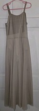 WEISSMAN natural Beige Strappy Leotard Midi Maxi Chiffon Dance Dress Child Large