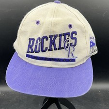 MLB Colorado Rockies Youth Snap Back Wool Baseball Cap Signatures  needs work 