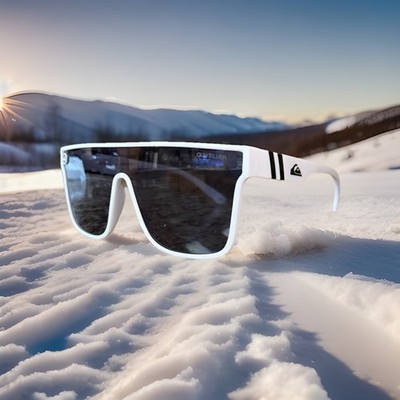 New Blenders Style Quiksilver Sunglasses White Frame Black UV400 Lense Unisex