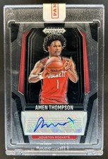 2024-25 Panini Prizm Black Amen Thompson Signatures Auto #SIG-AMN Rockets
