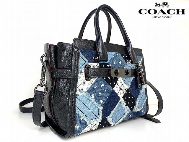 beautiful  COACH Swagger Quilt Patchwork Leather … - image 4