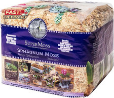 Supermoss 22325 Orchid Sphagnum Moss Dried, Natural, 1 Pound Mini Bale