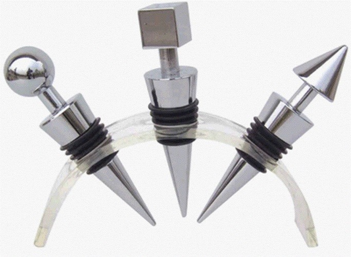 Corcho Para Botella De Vino Aceite de Acero Idea de Regalo Detalle Bodas Dfh