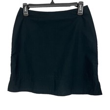 Banana Republic Women  s Black Skirt Sz 4 Lined 7  Side Zipper Knee Length