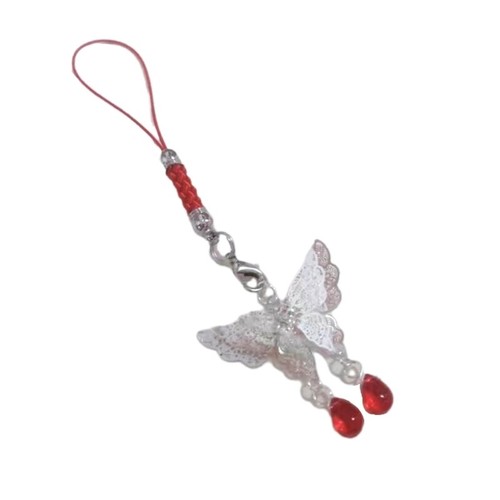 Fashionable Accessory Butterfly Pendant Keyrings Phone Jewelry Versatile Decors - Zdjęcie 7 z 11