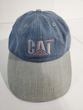 CAT Hat Caterpillar Snapback Made In USA Blue/Gray Licensed Product