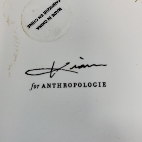 ANTHROPOLOGIE KIANA MOSLEY MONOGRAMM SCHMUCKSCHALE INITIALE "D" BLUMEN MONOGRAMM - Bild 10 von 10