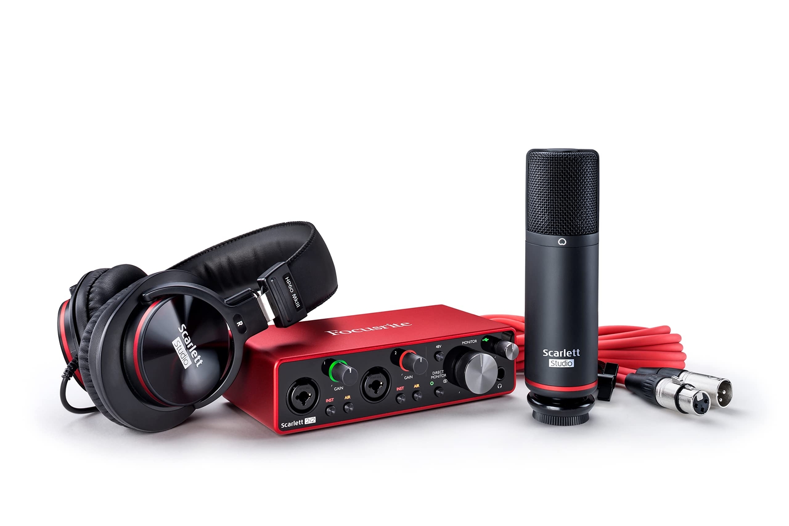 Focusrite Scarlett 2i2 Studio 3G USB Audio Recording Interfaccia Nuovo Da Japan