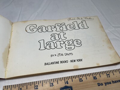 Garfield At Large His First Book 1980 Jim Davis 1st Edition Vtg | eBay
