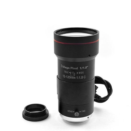 3MP 12-120mm 1/1.8 auto iris C port road monitoring industrial lens manual zoom - Picture 2 of 7