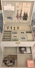 3-Ebenen Schmuckkästchen,Schmuckkasten,Schmuckbox,Schmuckschatulle,Jewellery Box
