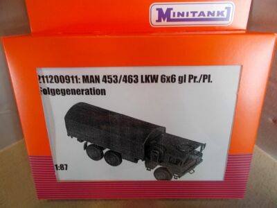 Minitanks - Made by Arsenal M -  MAN 7 Tonner 6x6 Pritsche/Plane - NEU & OVP 