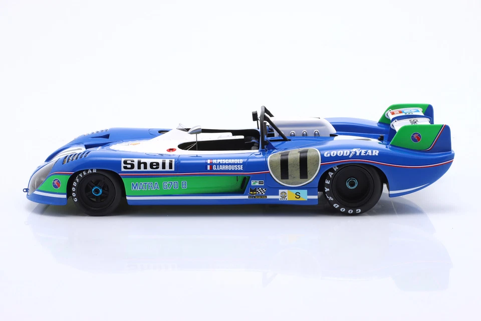 18LM73 1/18 MATRA SIMCA MS670B 3.0L V12 SHELL N11 WINNER 24h LE MANS 1973 BLUE - Image 3 of 4
