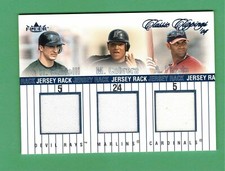 2004 FLEER CLASSIC CLIPPINGS BALDELLI MIGUEL CABRERA PUJOLS JERSEY 218/225