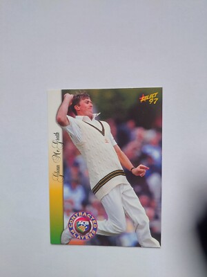 1997-98 SELECT CRICKET CARD ACB CONTRACT PLAYER CHASE CARD  18- GLENN MCGRATH NM