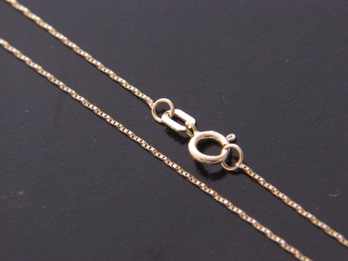 Twisted Box Chain Necklace real gold 