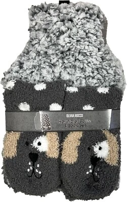 OLIVIA ROCCO Hot Water Bottle & Socks Set Koala Design 1L Dog Warm Winter Gift Cover