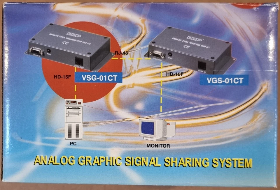 MSV-102E VGA Splitter & Extender 1-in-2-out – Retro Video Verteiler selten! - Bild 3 von 4