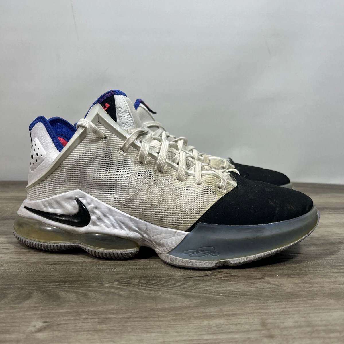 NIKE LeBron XIX 19 Low “White Medium Blue Black” BRAND NEW Men’s Size 13 Nike LeBron 19 Low Black Toe | eBay main image 3