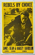 Rebels By Choice James Dean & Harley Davidson poster (Tribune Show Print Inc)