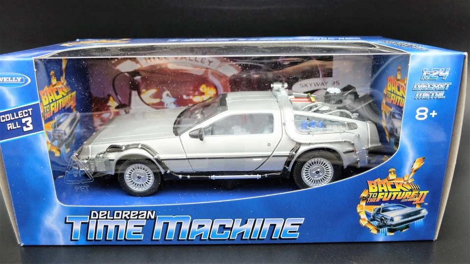 Modellino auto Ritorno al futuro 2 De Lorean scala 1:24 modellismo collezione - Immagine 2 di 4