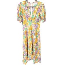 Faithfull the Brand Dress Women's 4 Marie Louise Midi Ade Floral