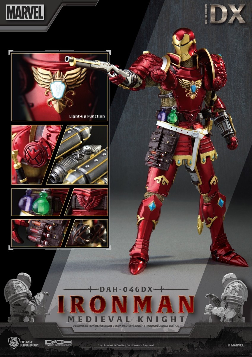 Marvel Medieval Knight Iron Man Deluxe Dynamic 8ction Heroes Beast