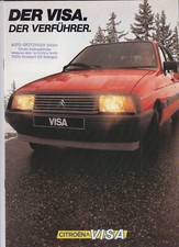 Citroen Visa 07 / 1983 Prospekt / Brochure incl Visa Plein Air & Visa GT deutsch