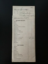 1902 F.C. Selfridge Undertaking Voucher & Bills Poughkeepsie, NY City Alms House