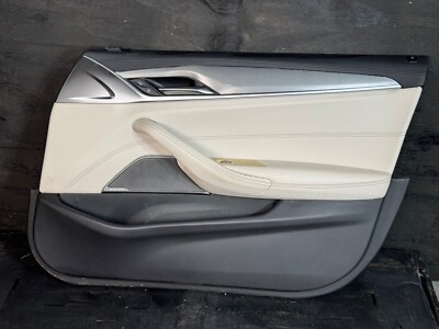 17-20 BMW 530I 540I G30 Ivory White Front Right Door Interior Card