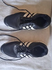 Adidas Golf Cleats Black with White Stripes, Men's Size 8.5