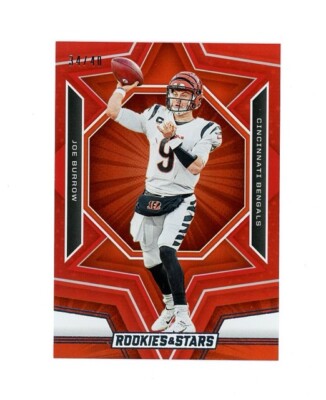 2023 Rookies & Stars RED FOIL SP JOE BURROW /40! Cincy Bengals STAR