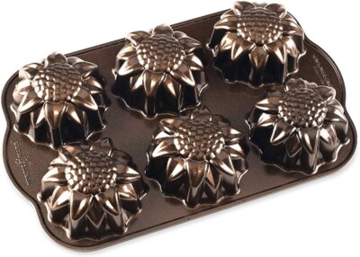 Nordic Ware Bronze Sonnenblume Kuchenform 3 Tassen