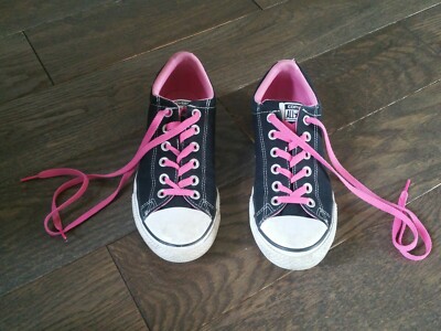 Converse Chuck Taylor All Star Canvas Black Pink shoes size