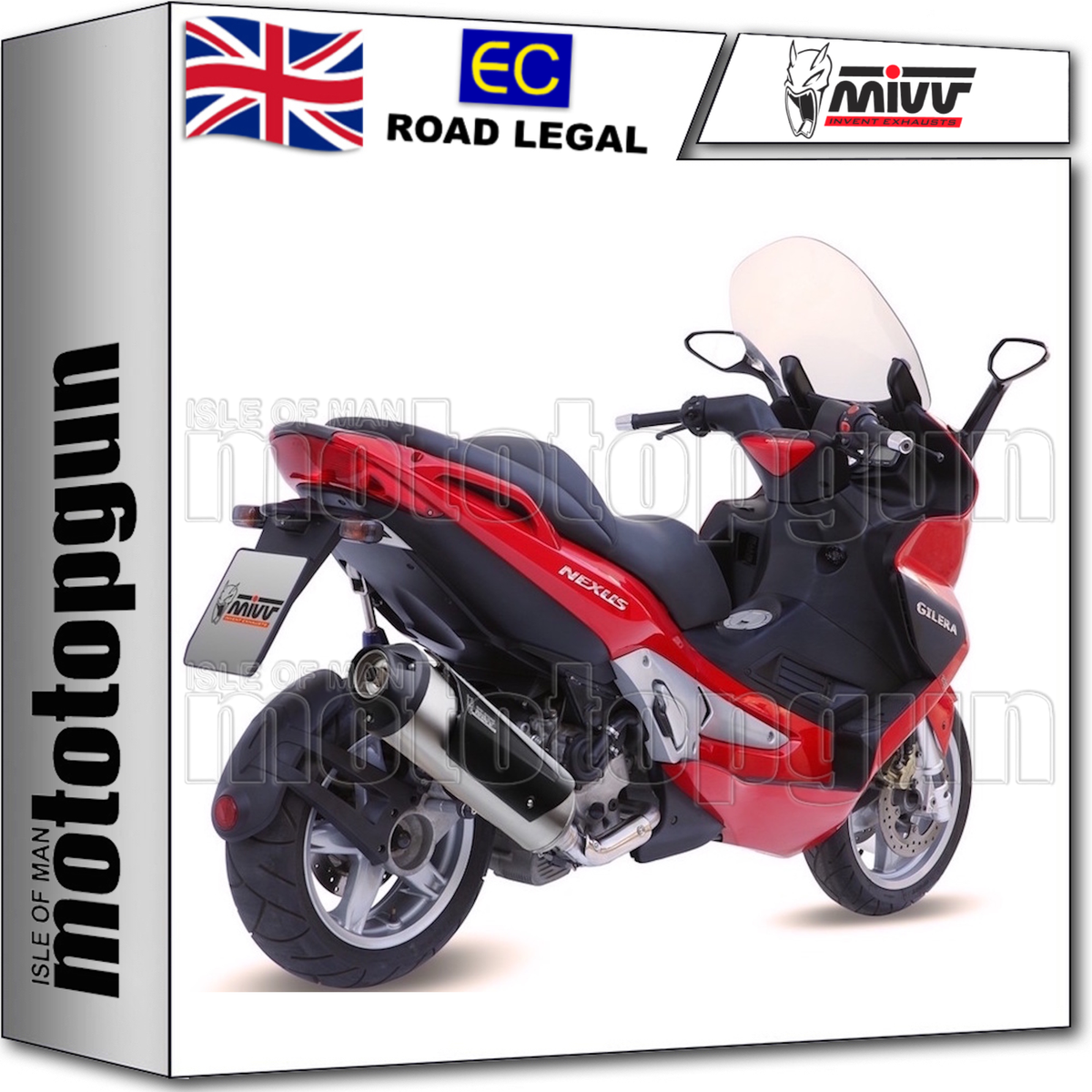 MIVV EXHAUST URBAN GILERA NEXUS 500 2004 04 2005 05 2006 06 2007 07 2008 08