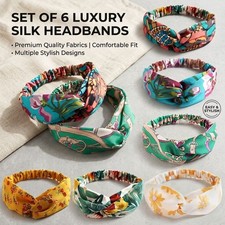 Bohemian Cross Turban Headband Women Printed Stretch Summer Hair Accessory