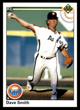 1990 Upper Deck Dave Smith #448 Houston Astros MLB Baseball Base Set