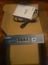YuanLey 5 Port Gigabit PoE Switch with 4 Port PoE+ 1000Mbps, 802.3af/at 78W Buil