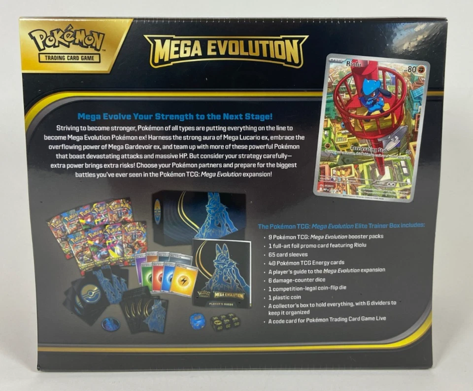 Pokémon TCG Mega Evolution Elite Trainer Box - Lucario Design - Sealed ETB - Image 2 of 2
