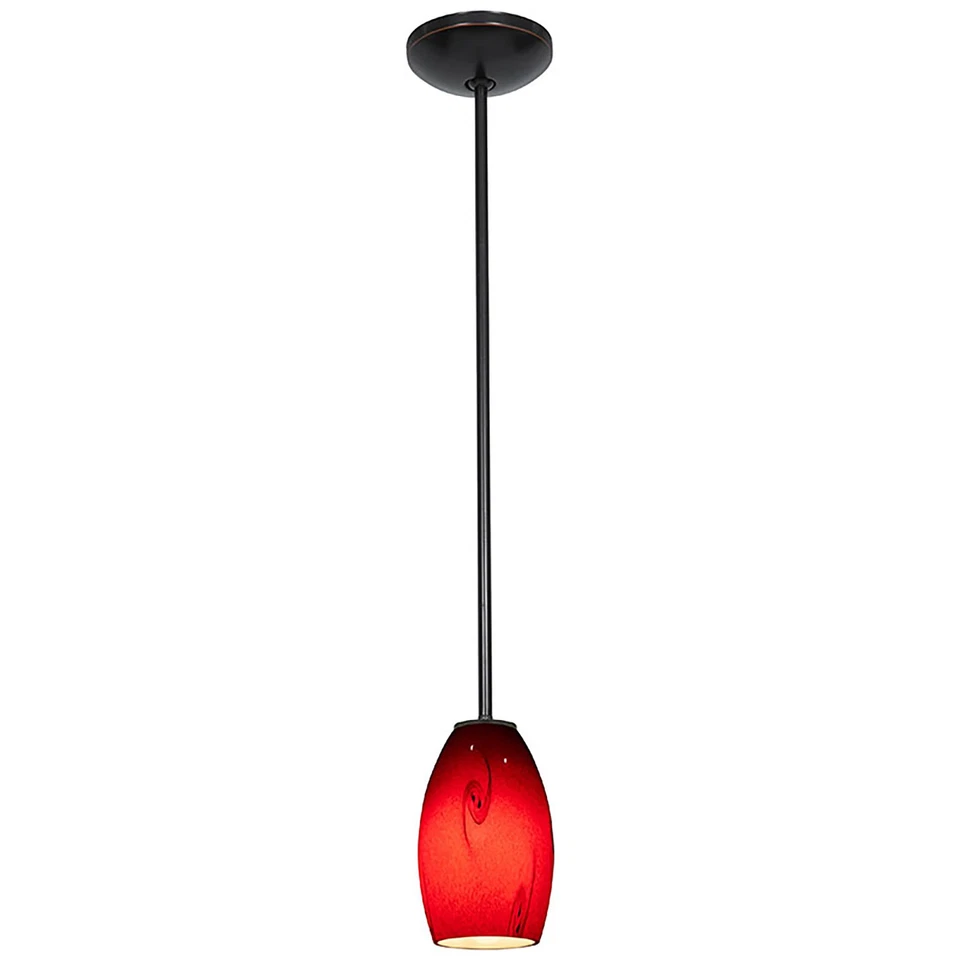Access Lighting 28011-3R/RUSKY Merlot 1 Light LED Pendant - 4"W - Silver - Image 3 of 4