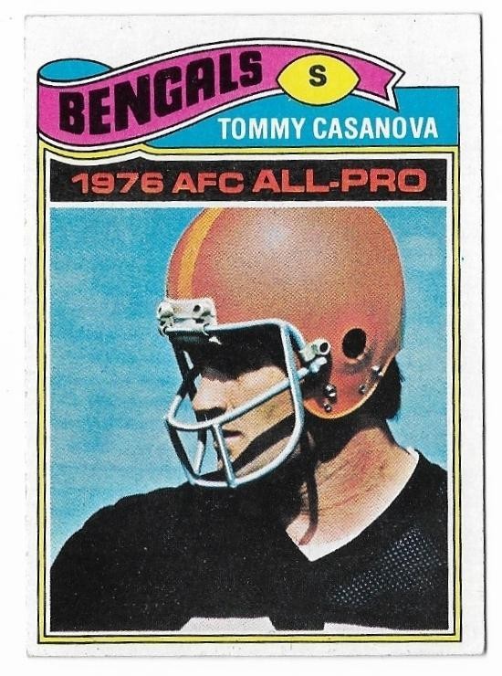 TOMMY CASANOVA 1977 Topps Football #510 Bengals LSU Tigers 🔥Set Break🔥