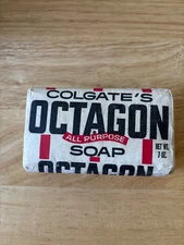 Vintage Colgate's Octagon All Purpose 7 Ounce Bar Soap NEW OLD STOCK - Sealed