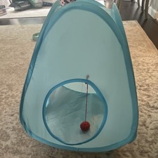 Light Blue Pop-Up Play Pet Tent/Tunnel