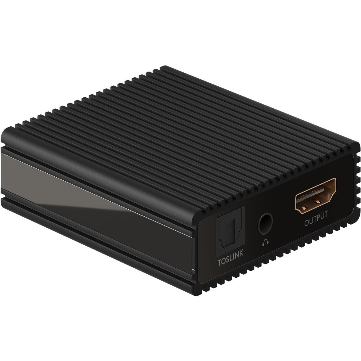 Extracteur audio HDMI 4K 60Hz Goobay 58477 noir avec sorties optique Toslink et RCA